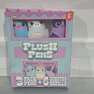 BunMo Plush Pens 3-Pack with‎ Scented Refills Ages 3+ NWT